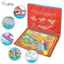 Load image into Gallery viewer, COOLPLAY Magic Water Drawing Book Coloring Book Doodle &amp; Magic Pen Painting Drawing Board For Kids Toys Birthday Gift