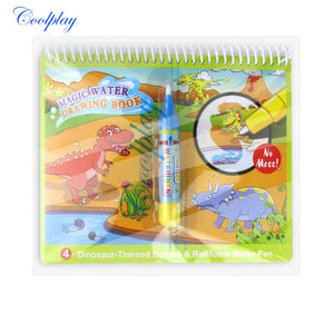 COOLPLAY Magic Water Drawing Book Coloring Book Doodle & Magic Pen Painting Drawing Board For Kids Toys Birthday Gift