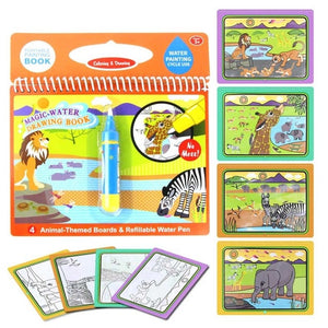 COOLPLAY Magic Water Drawing Book Coloring Book Doodle & Magic Pen Painting Drawing Board For Kids Toys Birthday Gift