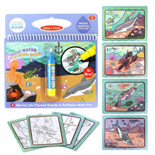 Load image into Gallery viewer, COOLPLAY Magic Water Drawing Book Coloring Book Doodle &amp; Magic Pen Painting Drawing Board For Kids Toys Birthday Gift