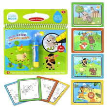 Load image into Gallery viewer, COOLPLAY Magic Water Drawing Book Coloring Book Doodle &amp; Magic Pen Painting Drawing Board For Kids Toys Birthday Gift