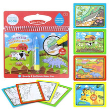 Load image into Gallery viewer, COOLPLAY Magic Water Drawing Book Coloring Book Doodle &amp; Magic Pen Painting Drawing Board For Kids Toys Birthday Gift