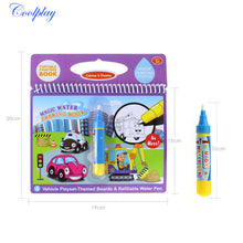 Load image into Gallery viewer, COOLPLAY Magic Water Drawing Book Coloring Book Doodle &amp; Magic Pen Painting Drawing Board For Kids Toys Birthday Gift